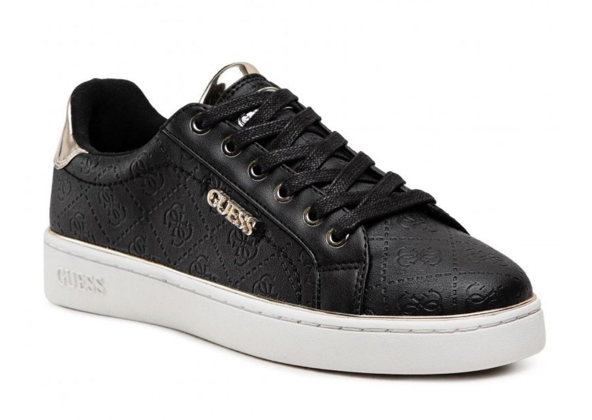 Scarpe donna sneaker Guess Beckie active lady 4g logo in ecopelle black DS25GU19 FL5BEKFAL12