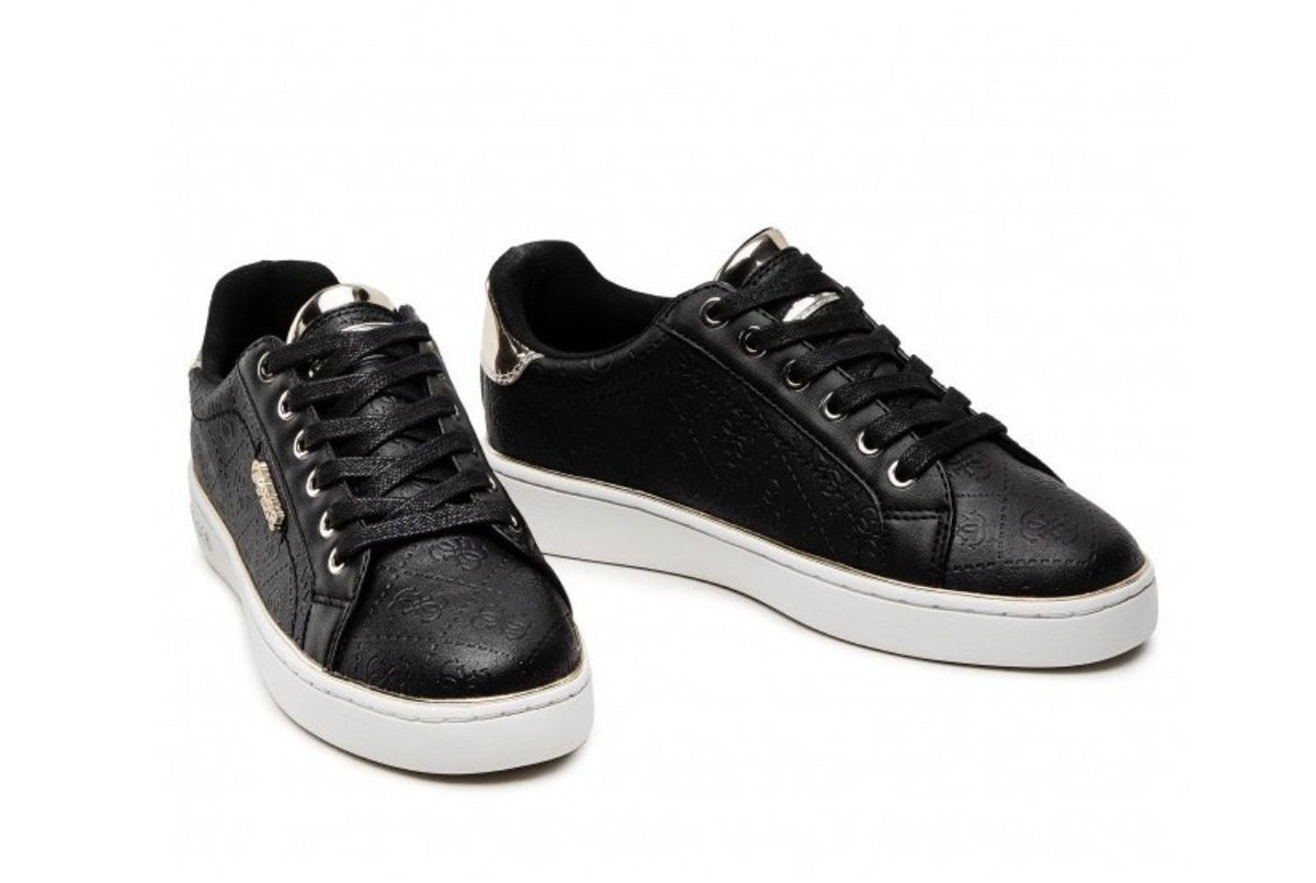 Scarpe donna sneaker Guess Beckie active lady 4g logo in ecopelle black DS25GU19 FL5BEKFAL12