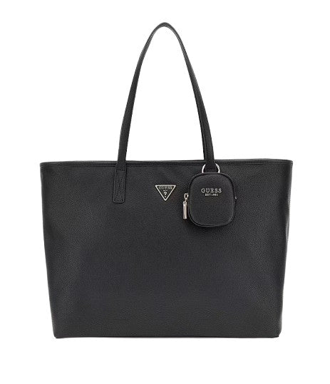 Borsa Guess shopper Power play large tech tote con pochette black BS25GU54 BG900624
