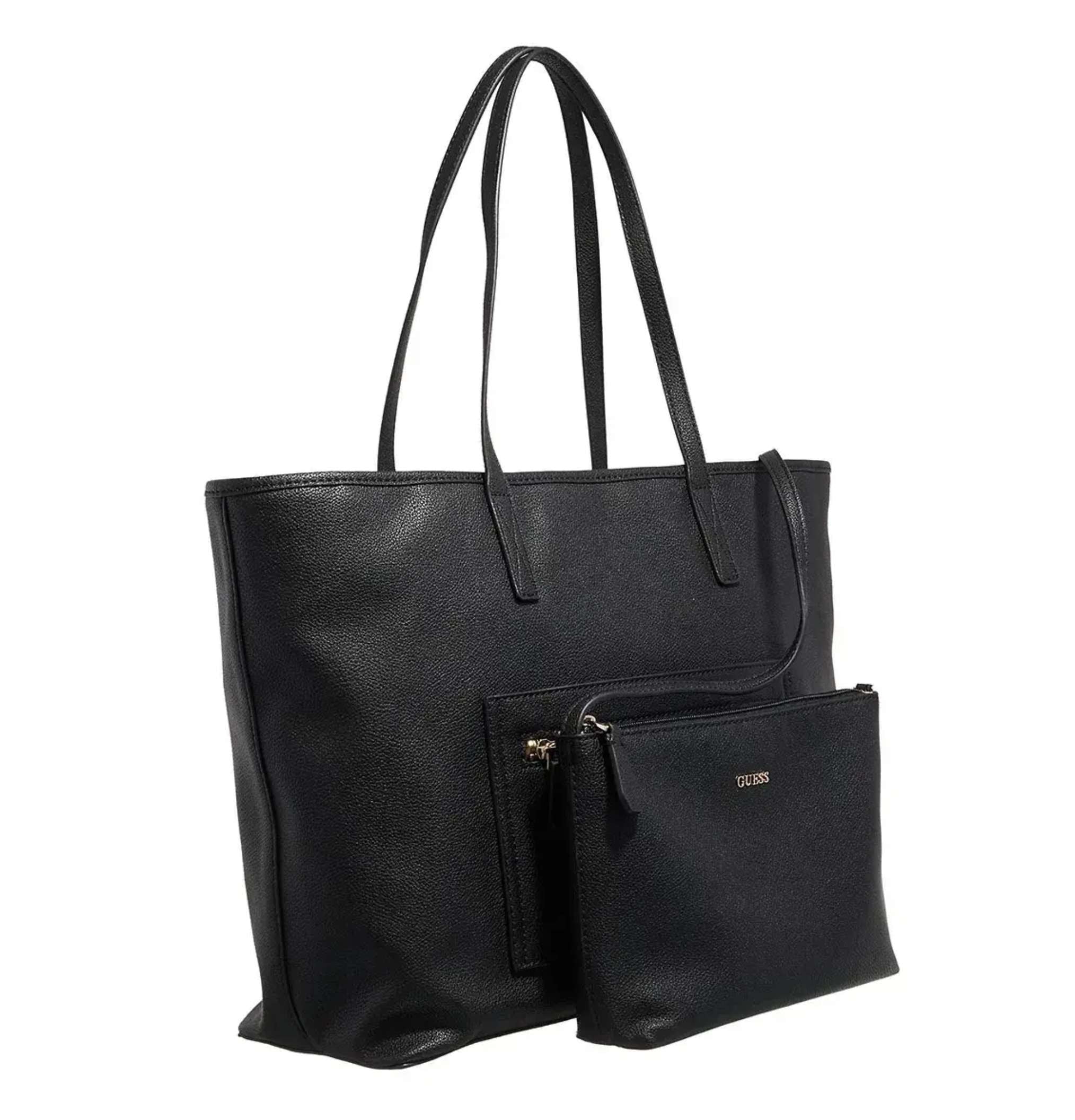 Borsa Guess shopper Power play large tech tote con pochette black BS25GU54 BG900624
