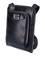 Borsa Guess tracolla uomo Siena flat crossbody zip around black UBS25GU13 HMSISSP5109