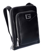 Borsa Guess tracolla uomo Siena flat crossbody zip around black UBS25GU13 HMSISSP5109