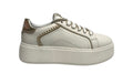 Scarpe donna sneaker Janet&Janet pelle white/ gold DS25JJ02 J-002