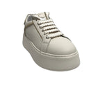 Scarpe donna sneaker Janet&Janet pelle white/ gold DS25JJ02 J-002