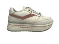 Scarpe donna sneaker Janet&Janet pelle white/ pink DS25JJ06 J-020
