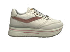 Scarpe donna sneaker Janet&Janet pelle white/ pink DS25JJ06 J-020
