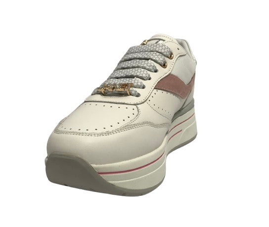 Scarpe donna sneaker Janet&Janet pelle white/ pink DS25JJ06 J-020