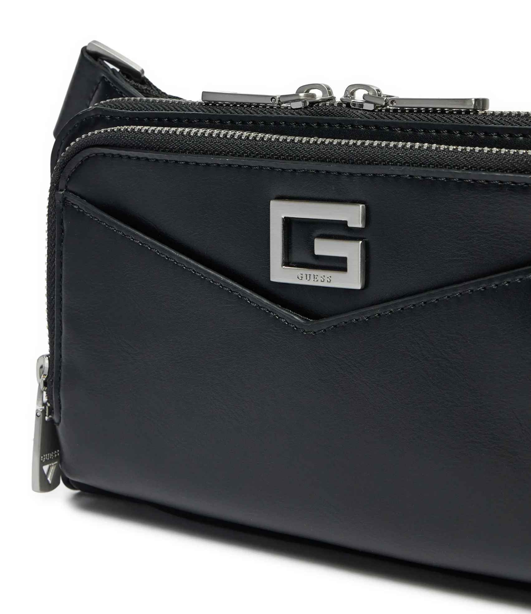 Borsa marsupio uomo Guess zip around black UBS25GU16 HMSISSP5114