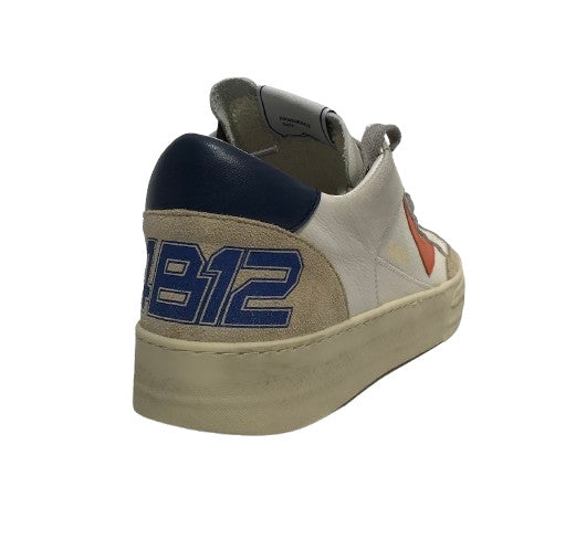 Scarpe uomo 4B12 sneakers white/beige US25QB06 KYLE-U101