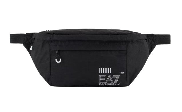 Borsa marsupio uomo EA7 Emporio Armani black/white logo UBS25EA04 245084