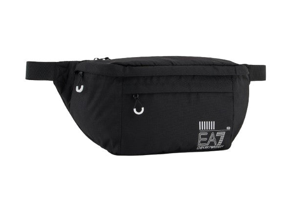 Borsa marsupio uomo EA7 Emporio Armani black/white logo UBS25EA04 245084