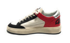 Scarpe uomo 4B12 sneakers in pelle bianco/ rosso/ nero US25QB10 KYLE-U920