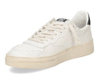Scarpe uomo 4B12 sneakers in pelle off white/black US25QB14 HYPER-U944