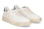 Scarpe uomo 4B12 sneakers in pelle off white/black US25QB14 HYPER-U944