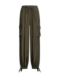Pantalone Liu Jo donna cargo verde ES25LJ04 VA5165 T292
