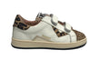 Scarpe bambino 2B12 sneaker con strap Babysuprime-W74 pelle bianco/leo ZS25QB07