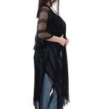 Poncho donna Liu Jo a rete lurex nero CS25LJ02 2A5001 T0300