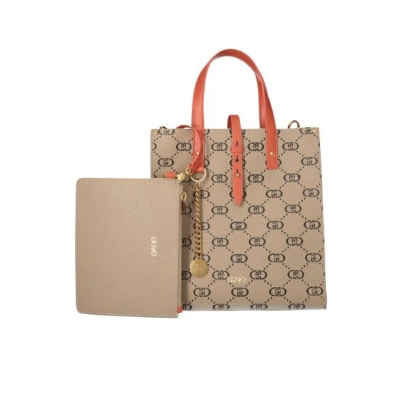 Borsa donna Liu-jo Doba Tote S natural blac BS25LJ92 AA5026 E0053