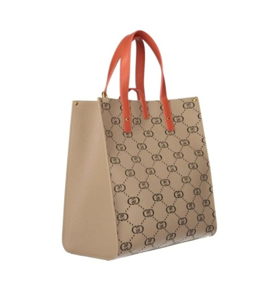 Borsa donna Liu-jo Doba Tote S natural blac BS25LJ92 AA5026 E0053