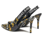 Scarpe donna Versace Jeans Couture slingback nero DS25VE06 78VA3S52