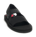 Sandalo donna Love Moschino in tessuto nero DS25MO08 JA16033
