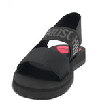 Sandalo donna Love Moschino in tessuto nero DS25MO08 JA16033