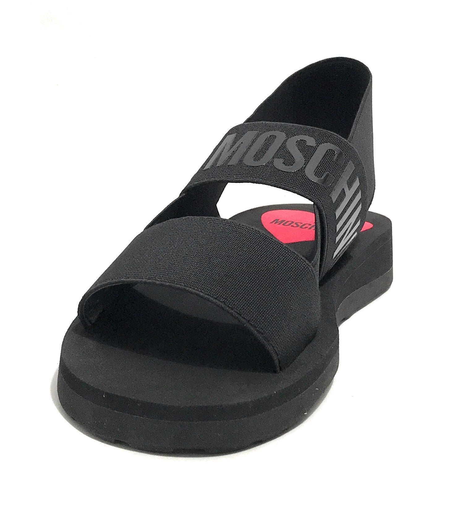 Sandalo donna Love Moschino in tessuto nero DS25MO08 JA16033