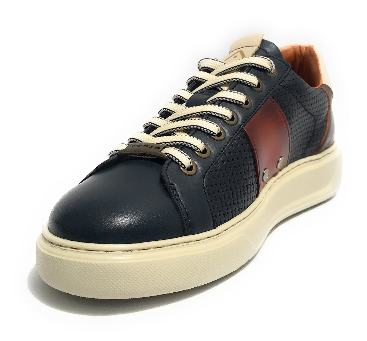 Scarpe uomo Ambitious 13296-6812AM sneaker  navy combi pelle US24AM20