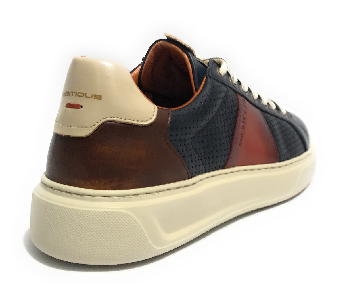 Scarpe uomo Ambitious 13296-6812AM sneaker  navy combi pelle US24AM20