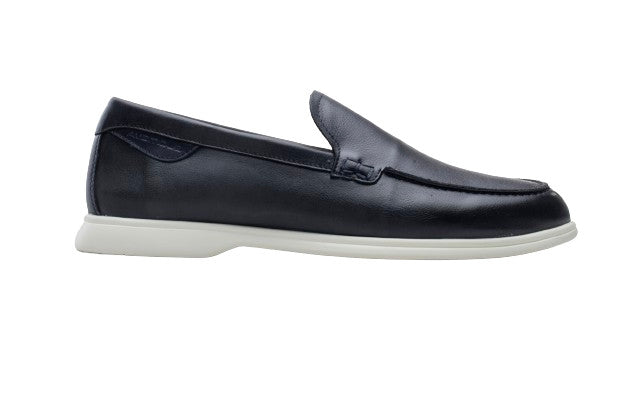 Scarpe uomo Ambitious 13471A-7128AM mocassino in pelle blu navy US24AM18