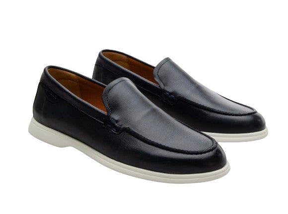 Scarpe uomo Ambitious 13471A-7128AM mocassino in pelle blu navy US24AM18