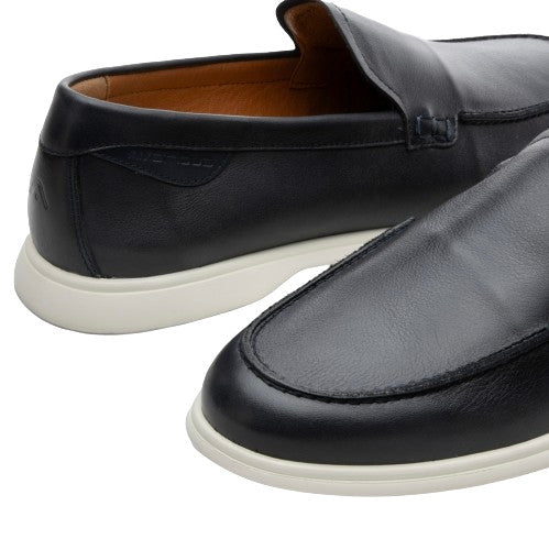 Scarpe uomo Ambitious 13471A-7128AM mocassino in pelle blu navy US24AM18
