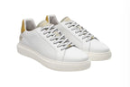 Scarpe uomo Ambitious 10634A-6949AM sneakers in pelle bianco / beige fondo alto US24AM16