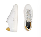 Scarpe uomo Ambitious 10634A-6949AM sneakers in pelle bianco / beige fondo alto US24AM16