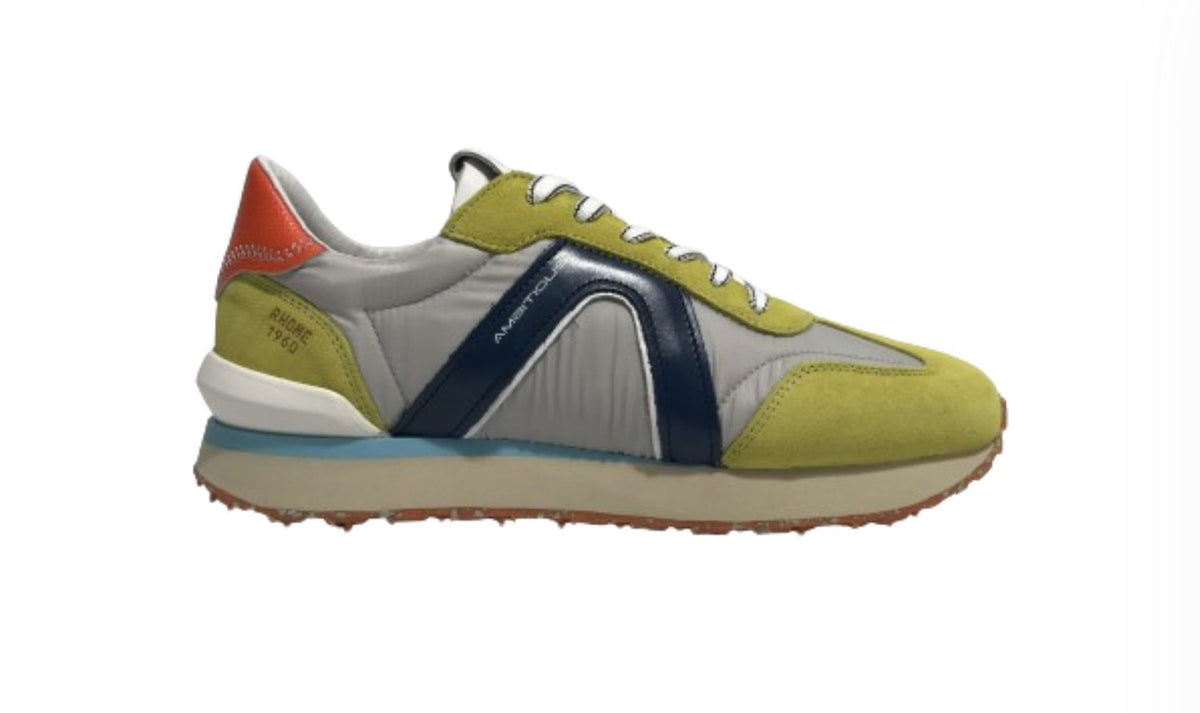 Scarpe uomo Ambitious 11538 sneaker running lime/ navy US24AM13