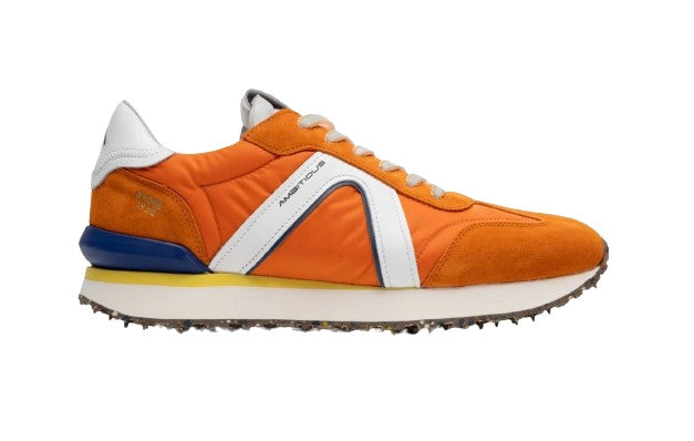 Scarpe uomo Ambitious 11538 sneaker running orange US24AM12