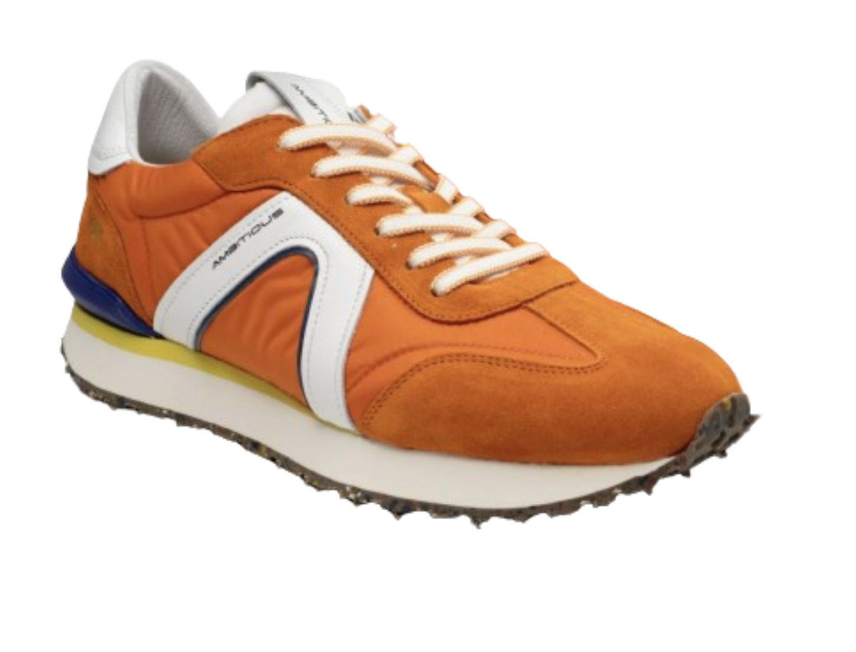 Scarpe uomo Ambitious 11538 sneaker running orange US24AM12