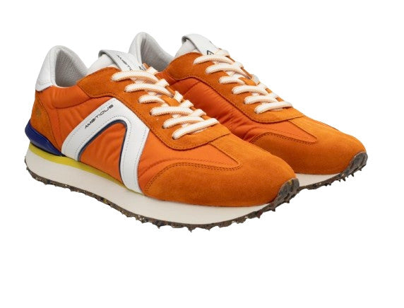 Scarpe uomo Ambitious 11538 sneaker running orange US24AM12