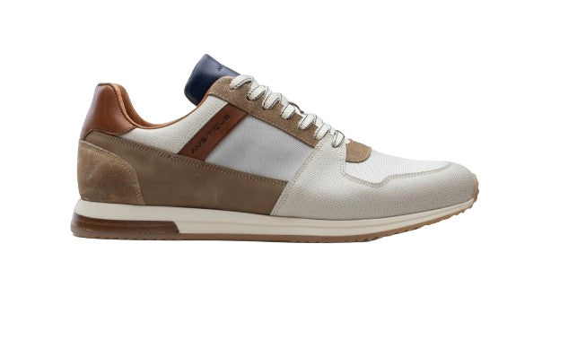 Scarpe uomo Ambitious 11240 sneaker running grey/ white/ camel US24AM09