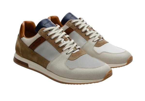 Scarpe uomo Ambitious 11240 sneaker running grey/ white/ camel US24AM09