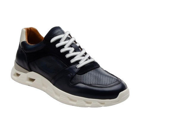 Scarpe uomo Ambitious 13448A sneakers in pelle blu navy US24AM06