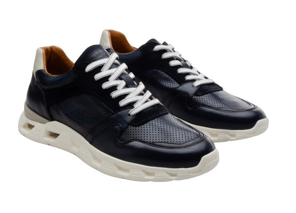 Scarpe uomo Ambitious 13448A sneakers in pelle blu navy US24AM06