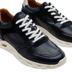 Scarpe uomo Ambitious 13448A sneakers in pelle blu navy US24AM06