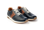 Scarpe uomo Ambitious 11319 sneaker running blu navy pelle US24AM04