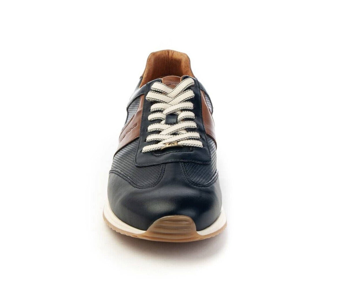 Scarpe uomo Ambitious 11319 sneaker running blu navy pelle US24AM04