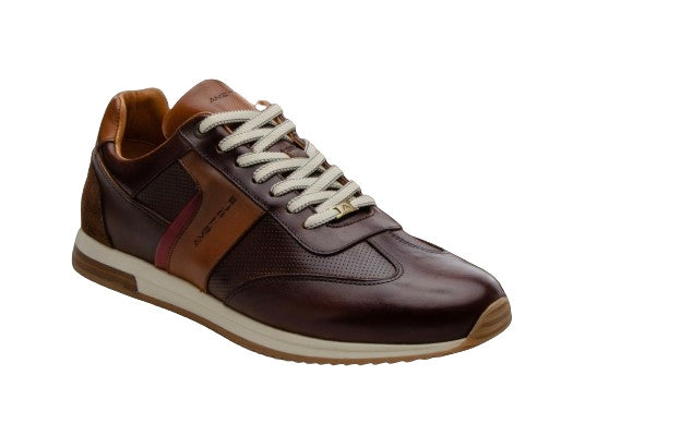 Scarpe uomo Ambitious 11319 sneaker running testa di moro pelle US24AM05
