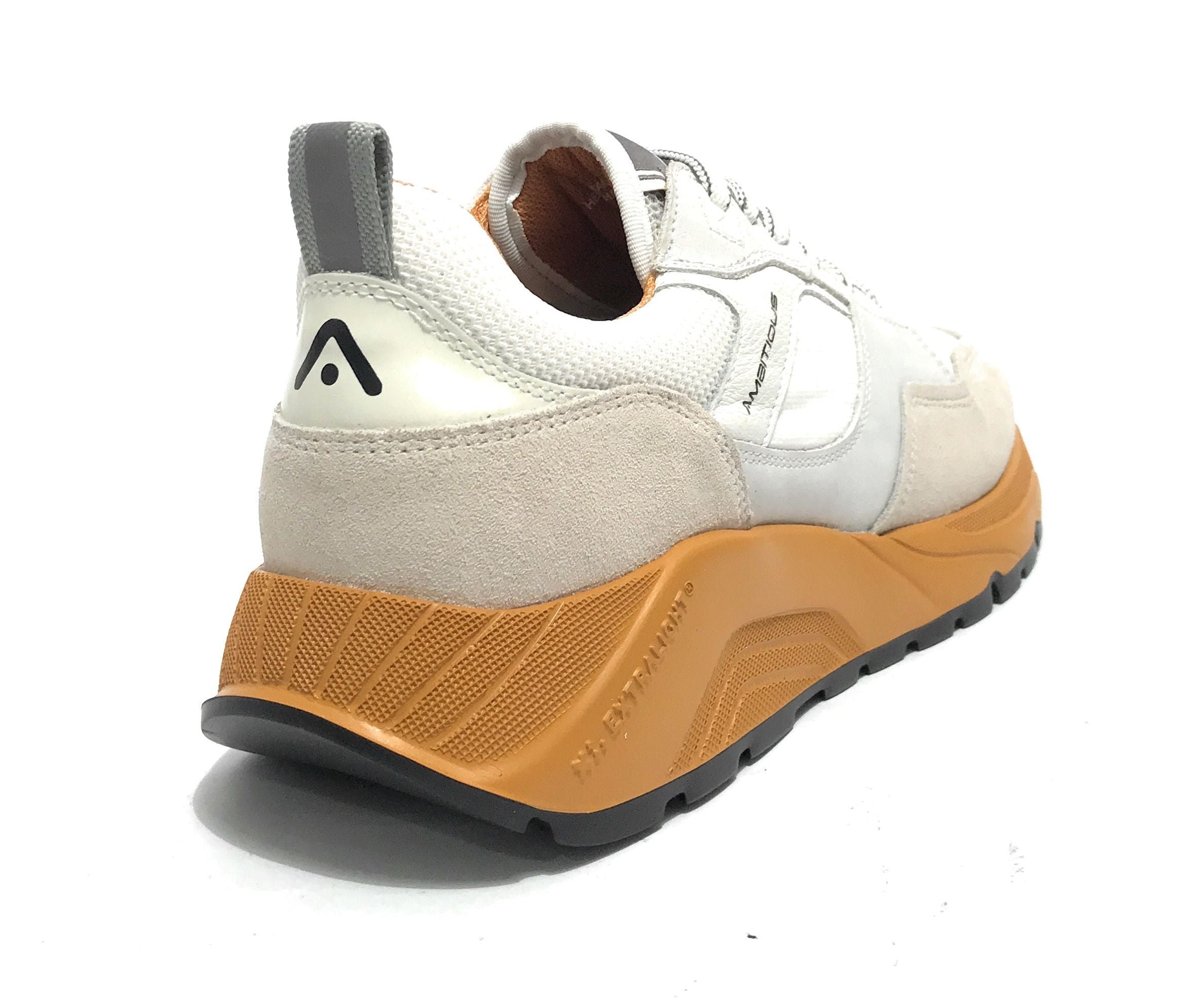 Scarpe uomo Ambitious sneaker pelle scamosciata offwhite U25AM11 13395A-1356AM