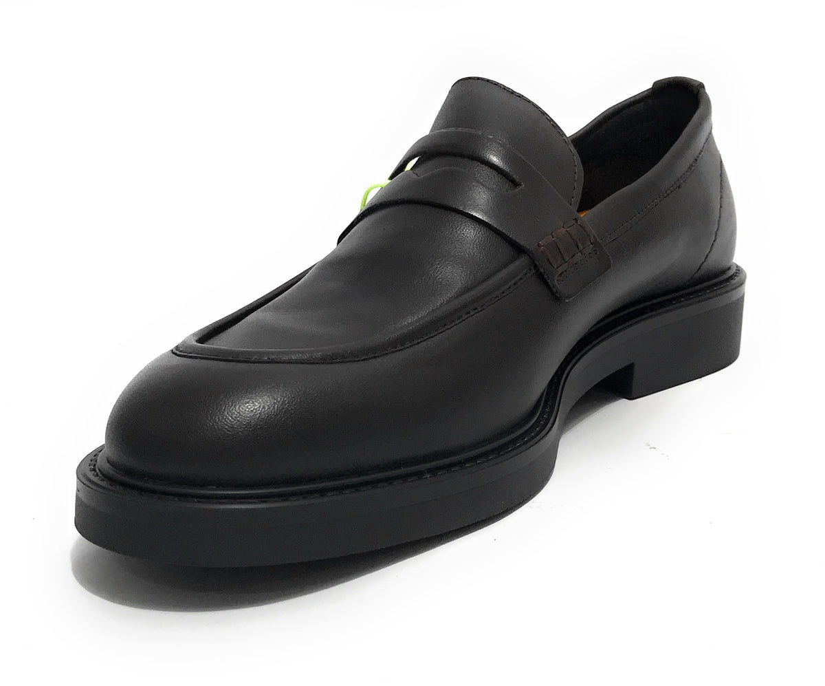 Scarpe uomo Ambitious 12306 mocassino in pelle testa di moro U24AM06