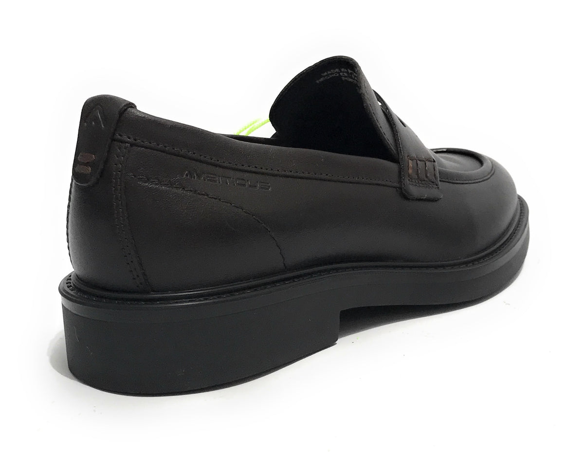 Scarpe uomo Ambitious 12306 mocassino in pelle testa di moro U24AM06