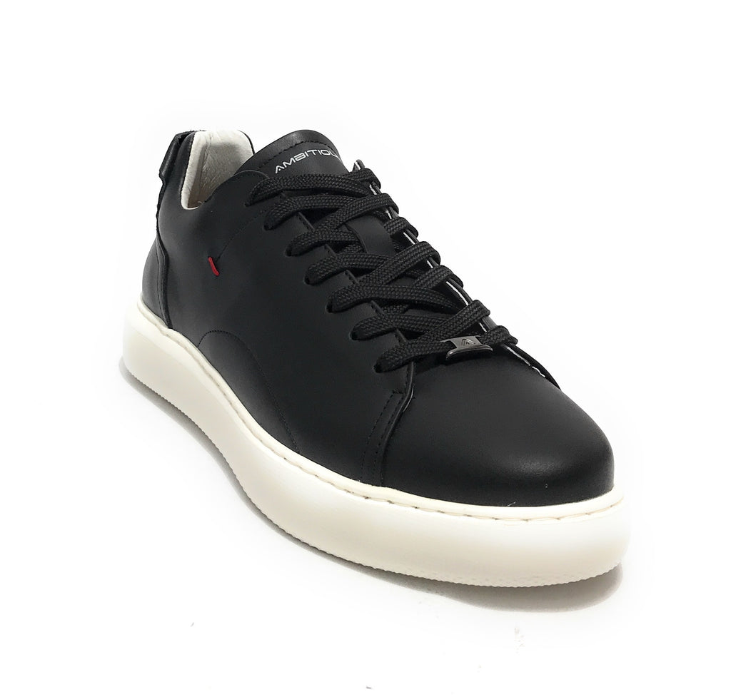 Scarpe uomo Ambitious sneakers pelle black U25AM04 10443A-4848AM.3